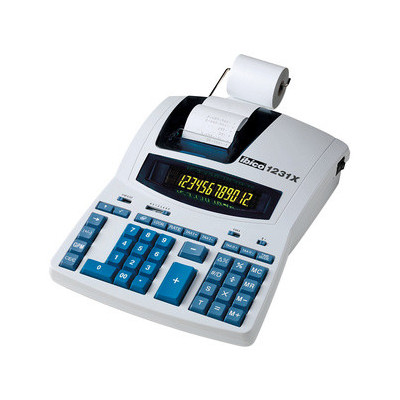 Calculatrice imprimante pro IBICO 1231X - 12 chiffres - GRIS/BLEU