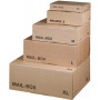 smartboxpro Carton d\'expédition MAIL BOX, taille: XS, marron