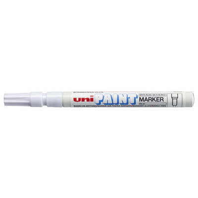 Marqueur permanent - UNIBALL PAINT PX-21 - 0,8-1,2mm pointe ogive - BLANC