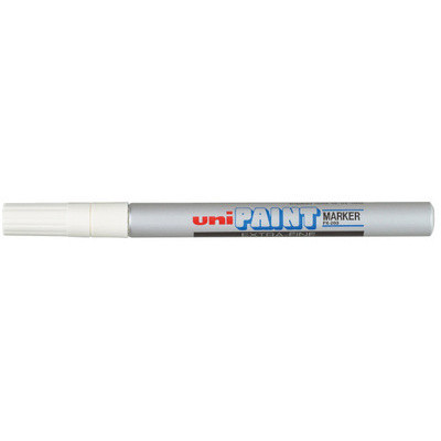 Marqueur permanent - UNIBALL PAINT PX-203 - 0,5-0,7mm pointe ogive - ARGENT