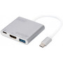 Adaptateur multiports USB 3.0 USB-C - HDMI argent- DIGITUS