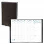 QUOVADIS - Agenda AFFAIRES - 10x15cm  - 1 semaine sur 2 pages couverture TOSCANA NOIR