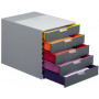 Module de classement VARICOLOR 5, avec 5 tiroirs- DURABLE -
