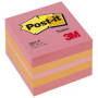 Notes repositionnables Post-it Cube mini - 5,1x5,1cm - 400 feuilles - JAUNE/BLEU
