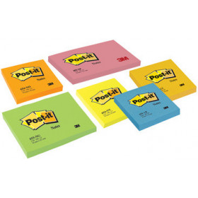 POST-IT CUBE Notes repositionnables - Bleu 76 x 76 mm Light Relax