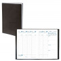QUOVADIS - Agenda RANDONNEE - 9x12,5cm  - 1 semaine sur 2 pages couverture TOSCANA NOIR