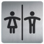 Pictogramme PICTO \"WC Hommes et Femmes\", carré - DURABLE -