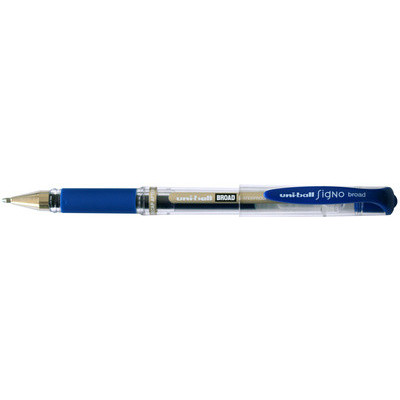 Stylo roller UNIBALL SIGNO broad UM-153C - 0,6mm encre gel - BLEU