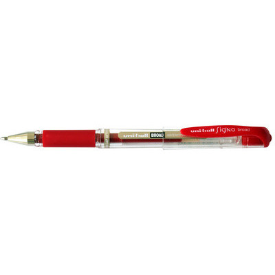 Stylo roller UNIBALL SIGNO broad UM-153C - 0,6mm encre gel - ROUGE