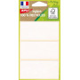 21x Etiquettes AGIPA multi-usages- 34x75mm - BLANC