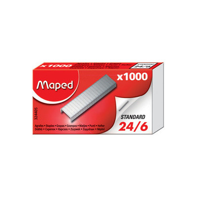 Boîte 1000x Agrafes Maped 24/6- zingué