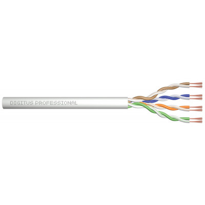 Rouleau câble Ethernet DIGITUS - non blindé Cat6a - U/UTP - 305m- GRIS