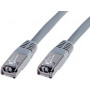 Câble patch Ethernet DIGITUS - croisé - Cat5e - F/UTP - 3m- GRIS