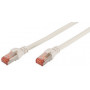 Câble patch Ethernet DIGITUS - Cat6 - S/FTP - 1m - ROUGE
