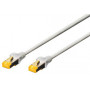 Câble patch Ethernet DIGITUS - Cat6A - S/FTP - 0,5m- JAUNE