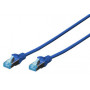 Câble patch Ethernet DIGITUS - Cat5e - SF/UTP - 0,5m- BLEU