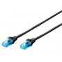 Câble patch Ethernet DIGITUS - Cat5e - U/UTP - 2m- NOIR