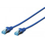 Câble patch Ethernet DIGITUS - Cat5e - SF/UTP - 1m- BLEU
