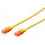 Câble patch Ethernet DIGITUS - Cat6 - U/UTP - 0,5m - ROUGE