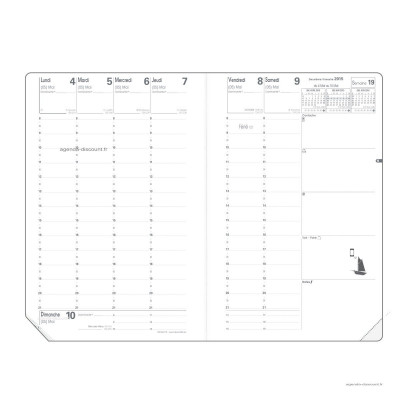 QUOVADIS - Recharge pour agenda MINISTRE format 16x24cm