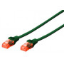 Câble patch Ethernet DIGITUS - Cat6 - U/UTP - 0,25m- BLEU