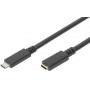 Câble Rallonge USB 3.1 USB-C mâle / USB-C femelle - 0,7 m - DIGITUS