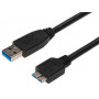 Câble rallonge USB 3.0 - USB-A mâle - USB-B micro - 0,5 m - DIGITUS