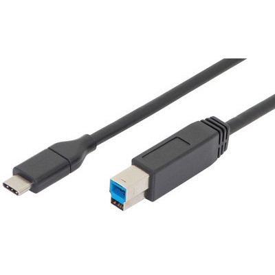 Câble USB 3.0, USB-C / USB-B - 1,8 m- DIGITUS
