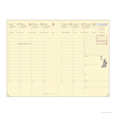 QUOVADIS - Recharge pour agenda AFFAIRES Prestige format 10x15cm