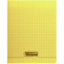 Cahier 17x22cm - Calligraphe 8000 POLYPRO - 96pgrands carreaux SéyèsJAUNE