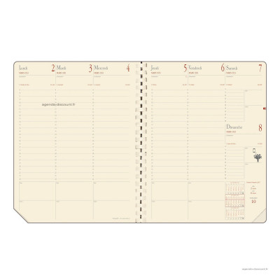 QUOVADIS - Recharge pour agenda MANAGER à spirale format 21x27cm