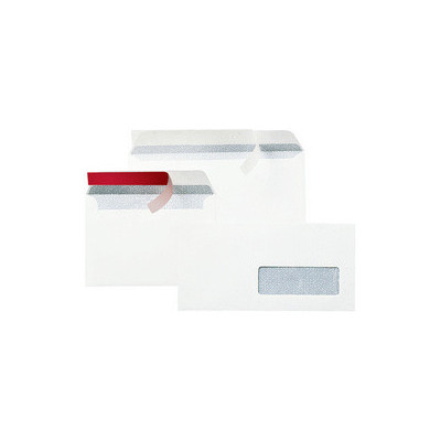 500x Enveloppes bande adhésive GPV - 110x220mm (DL) - BLANC