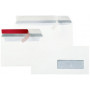 500x Enveloppes bande adhésive 110x220mm - GPV (DL)+ fenêtre - BLANC