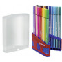 Lot x20 stylos feutre coloriage - STABILO Pen 68 - 1mm- (COULEURS ASSORTIES)