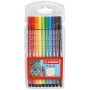 Lot 10x Stylos feutre coloriage - STABILO Pen 68 - 1mm- (COULEURS ASSORTIES)