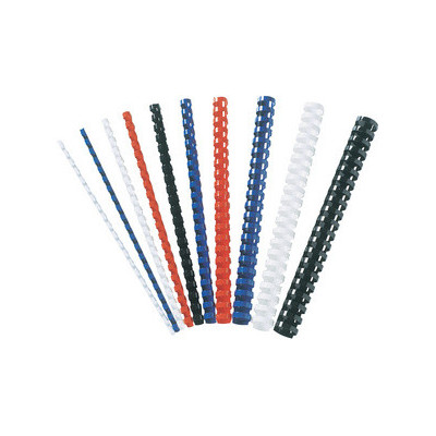 100x Baguette plastique à relier - 6mm - BLEU - (2-20pages) - FELLOWES