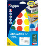 672x Etiquettes rondes AGIPA- Ø15mm - (COULEURS ASSORTIS)