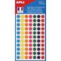 385x Etiquettes rondes AGIPA- Ø8mm - (COULEURS ASSORTIS)