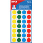 385x Etiquettes rondes AGIPA- Ø8mm - (COULEURS ASSORTIS)