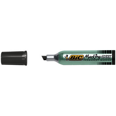 Marqueur permanent - BIC Onyx 1481 - 2,7-6,2mm pointe biseautée - NOIR
