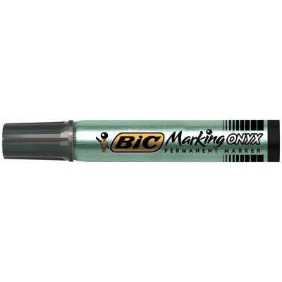 Marqueur permanent - BIC Onyx 1591 - 2,7-6,2mm pointe biseautée - NOIR