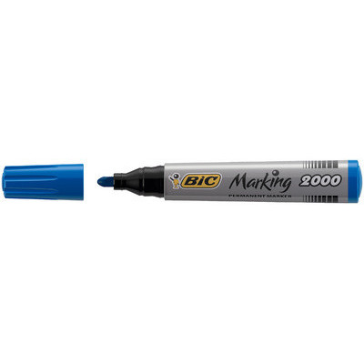 Marqueur permanent - BIC 2000 Ecolutions - 1,7mm pointe ogive - BLEU