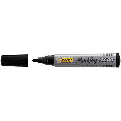 Marqueur permanent - BIC 2000 Ecolutions - 1,7mm pointe ogive - NOIR