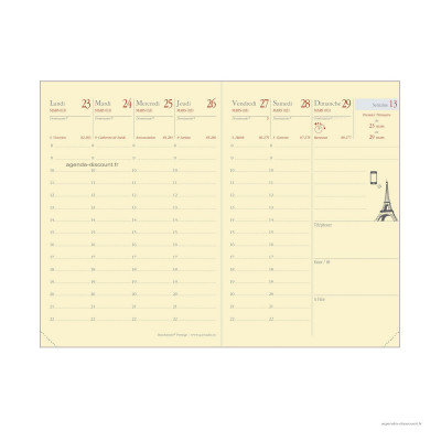 QUOVADIS - Recharge pour agenda RANDONNEE Prestige format 9x12,5cm