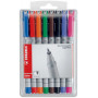 Lot x4 Stylos feutre non-permanents - STABILO OHPen universal - 0,7mm- (COULEURS ASSORTIES)