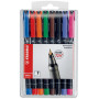 Lot x4 Stylos feutre permanents - STABILO OHPen universal - 0,4mm- (COULEURS ASSORTIES)