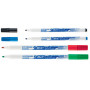 Lot 4x Feutres tableau blanc - BIC Velleda 1721 - 1,5mm pointe ogive - COULEURS ASSORTIES