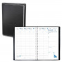 QUOVADIS - Agenda AFFAIRES S à spirale - Club noir ebene  - 10x15cm - 1 semaine sur 2 pages + répertoire