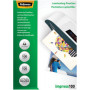 100x Pochettes plastification A5 FELLOWES - 2x80microns - Brillant