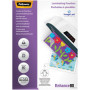 100x Pochettes plastification A4 FELLOWES - 2x125microns - Brillant